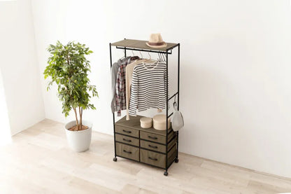 Folding leg table MT-6866 Width 105cm Depth 55cm Height 32(7)cm Folding center table Natural Brown Wooden table Solid Iron Retro Cafe table Wood table Modern Scandinavian Stylish Cute Industrial