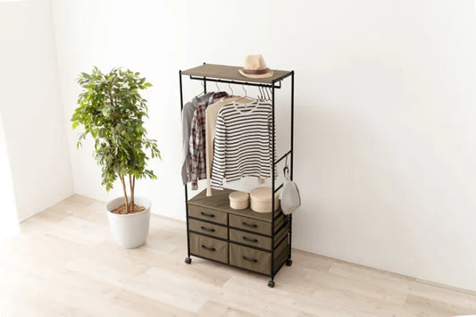 Folding leg table MT-6866 Width 105cm Depth 55cm Height 32(7)cm Folding center table Natural Brown Wooden table Solid Iron Retro Cafe table Wood table Modern Scandinavian Stylish Cute Industrial