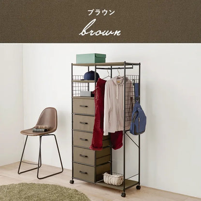 ハンガーラック KHR-3188 幅82.5cm 奥行き40cm 高さ155cm
