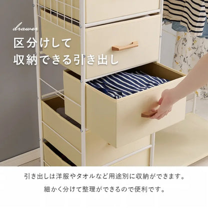 ハンガーラック KHR-3188 幅82.5cm 奥行き40cm 高さ155cm