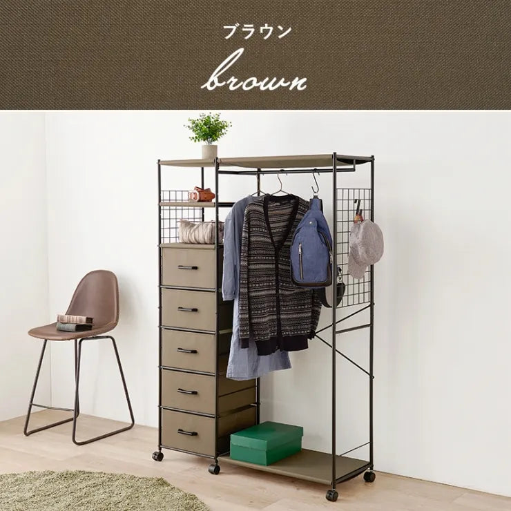 ハンガーラック KHR-3189 幅107.5cm 奥行40cm 高さ155cm