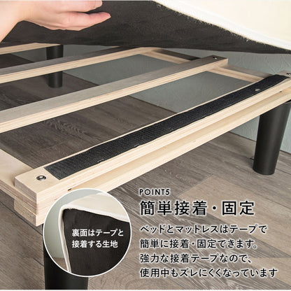 ボンネルコイルマットレスベッド KMB-3105 幅95cm 奥行き195cm 高さ42cm