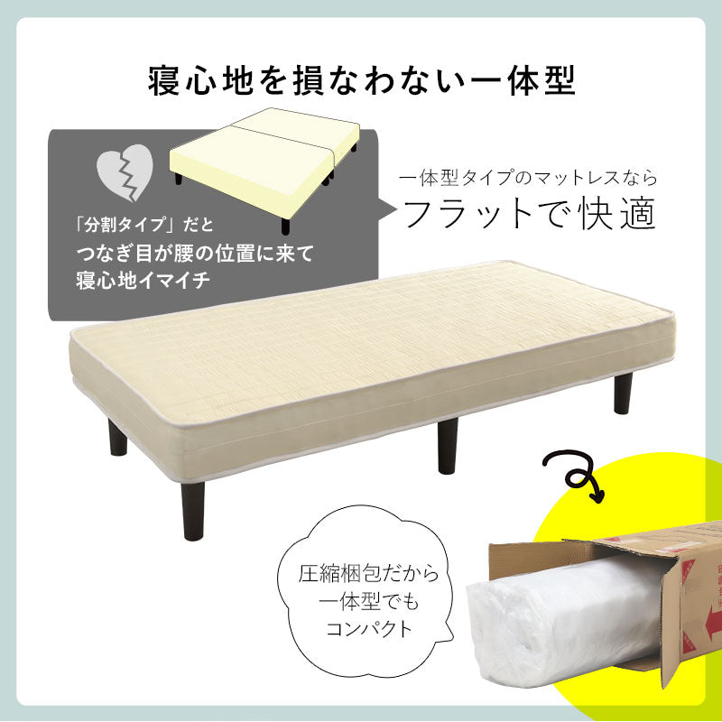 ボンネルコイルマットレスベッド KMB-3105 幅95cm 奥行き195cm 高さ42cm