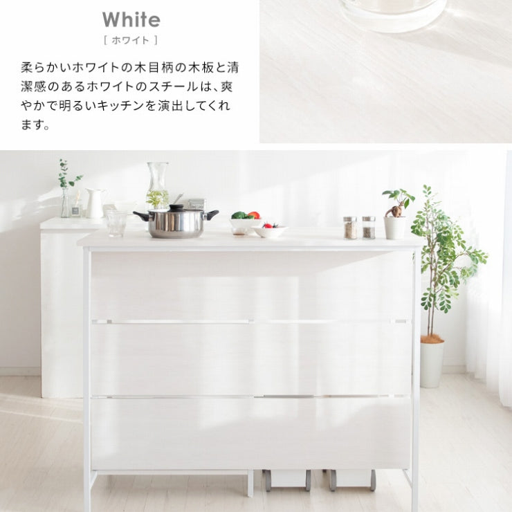 キッチンカウンターテーブル Salus サルース KNT-1260 幅120cm 奥行き60cm 高さ100cm