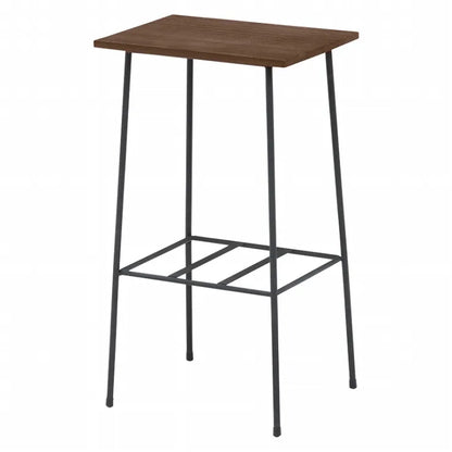 Table pliante MT-6866 Largeur 105 cm Profondeur 55 cm Hauteur 32 (7) cm Table centrale pliante Table en bois marron naturel Fer massif Table de café rétro Table en bois Moderne Scandinave Élégant Mignon Industriel