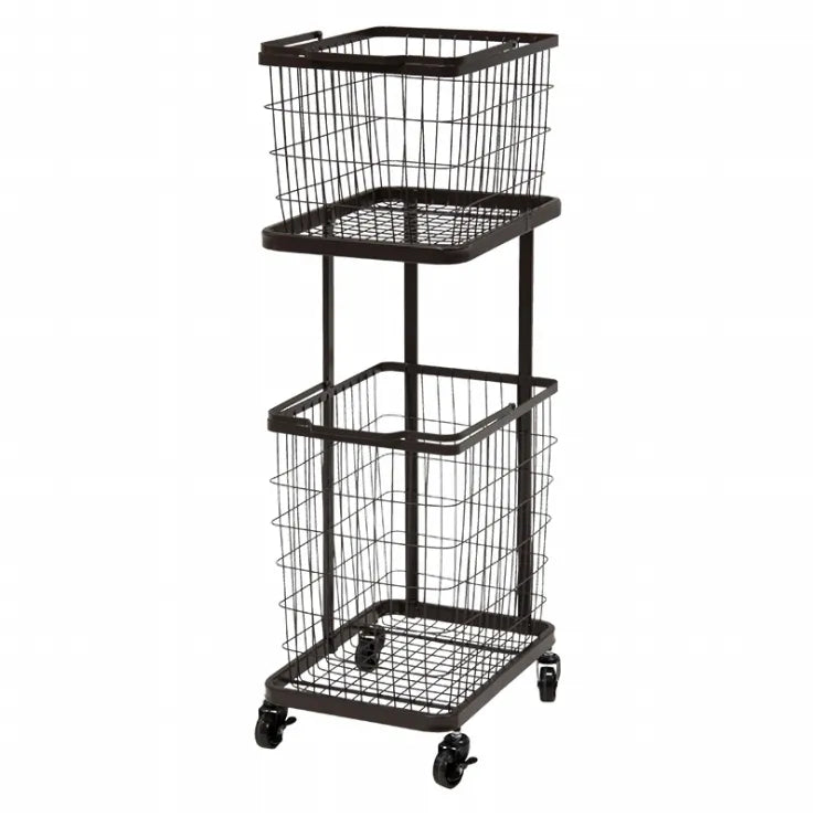 ランドリーラック KR-3945 幅33cm 奥行き42cm 高さ97cm