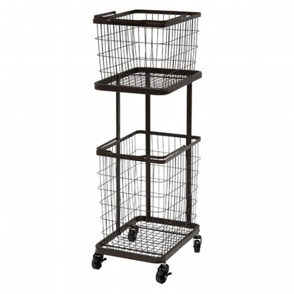 ランドリーラック KR-3945 幅33cm 奥行き42cm 高さ97cm