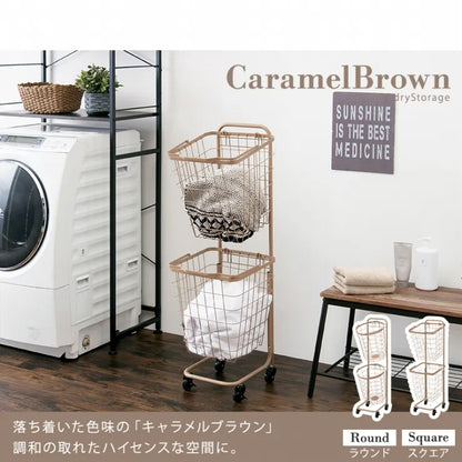 ランドリーラック 2段 KR-3972 KR-3970 6色 34.5cm×108cm