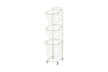 3段ランドリーラック KR-3973 KR-3971 幅34.5cm 奥行39cm 高さ124cm