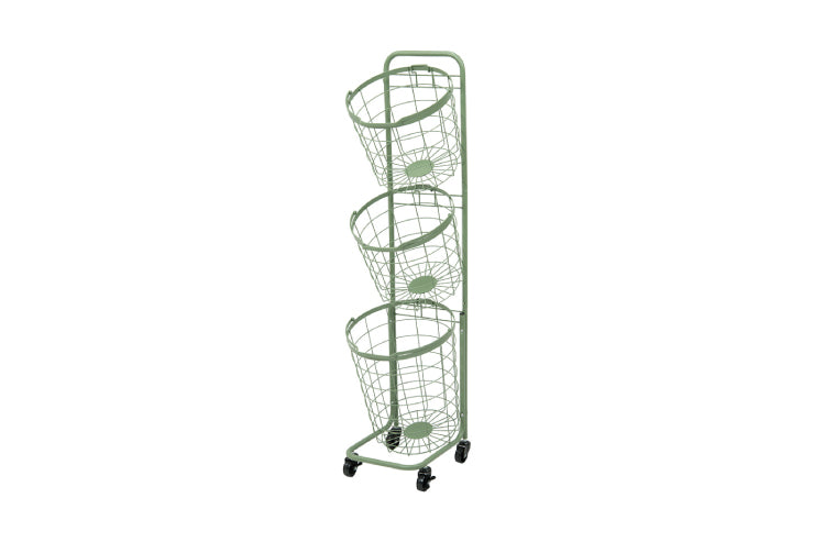 3段ランドリーラック KR-3973 KR-3971 幅34.5cm 奥行39cm 高さ124cm