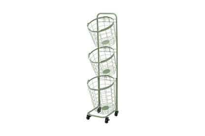 3段ランドリーラック KR-3973 KR-3971 幅34.5cm 奥行39cm 高さ124cm