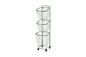 3段ランドリーラック KR-3973 KR-3971 幅34.5cm 奥行39cm 高さ124cm