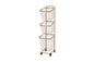 3段ランドリーラック KR-3973 KR-3971 幅34.5cm 奥行39cm 高さ124cm