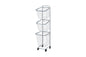 3段ランドリーラック KR-3973 KR-3971 幅34.5cm 奥行39cm 高さ124cm