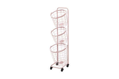 3段ランドリーラック KR-3973 KR-3971 幅34.5cm 奥行39cm 高さ124cm