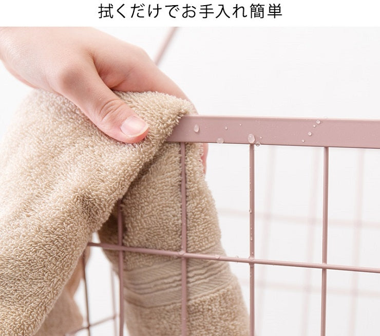3段ランドリーラック KR-3973 KR-3971 幅34.5cm 奥行39cm 高さ124cm