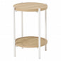 Folding leg table MT-6866 Width 105cm Depth 55cm Height 32(7)cm Folding center table Natural Brown Wooden table Solid Iron Retro Cafe table Wood table Modern Scandinavian Stylish Cute Industrial