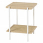Folding leg table MT-6866 Width 105cm Depth 55cm Height 32(7)cm Folding center table Natural Brown Wooden table Solid Iron Retro Cafe table Wood table Modern Scandinavian Stylish Cute Industrial