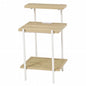 Folding leg table MT-6866 Width 105cm Depth 55cm Height 32(7)cm Folding center table Natural Brown Wooden table Solid Iron Retro Cafe table Wood table Modern Scandinavian Stylish Cute Industrial