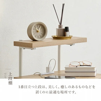 Folding leg table MT-6866 Width 105cm Depth 55cm Height 32(7)cm Folding center table Natural Brown Wooden table Solid Iron Retro Cafe table Wood table Modern Scandinavian Stylish Cute Industrial