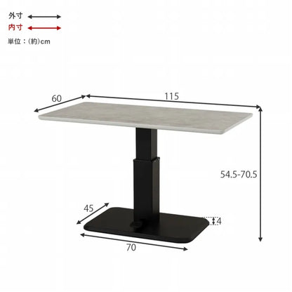 Table pliante MT-6866 Largeur 105 cm Profondeur 55 cm Hauteur 32 (7) cm Table centrale pliante Table en bois marron naturel Fer massif Table de café rétro Table en bois Moderne Scandinave Élégant Mignon Industriel