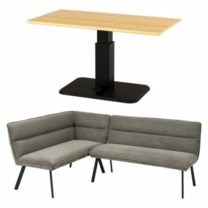 Table pliante MT-6866 Largeur 105 cm Profondeur 55 cm Hauteur 32 (7) cm Table centrale pliante Table en bois marron naturel Fer massif Table de café rétro Table en bois Moderne Scandinave Élégant Mignon Industriel