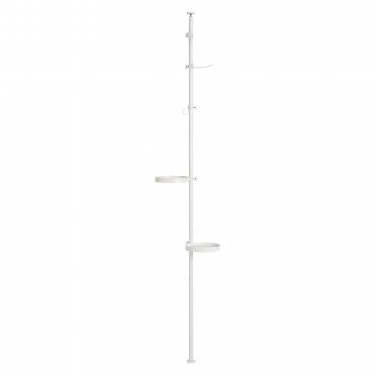 突っ張り棒＆パーツ 5点セット 丸型 KTR-3113 幅43cm 奥行き43cm 高さ187～264cm