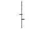 5-tier tension rack KTR-3156 Width 90cm Depth 24cm Height 187-264cm Height adjustable Rack Slim Wall storage Open rack Wall shelf Tension shelf Partition Ladder rack Slim wall Storage shelf Storage rack