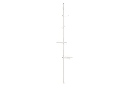 5-tier tension rack KTR-3156 Width 90cm Depth 24cm Height 187-264cm Height adjustable Rack Slim Wall storage Open rack Wall shelf Tension shelf Partition Ladder rack Slim wall Storage shelf Storage rack