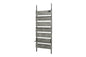 5-tier tension rack KTR-3156 Width 90cm Depth 24cm Height 187-264cm Height adjustable Rack Slim Wall storage Open rack Wall shelf Tension shelf Partition Ladder rack Slim wall Storage shelf Storage rack
