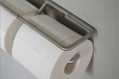 AXCIS アクシス ペーパーホルダー KT ステンレス L2222 L2223 1連 2連 シングル ダブル トイレットペーパーホルダーカバー SUS DIY 日曜大工 リフォーム ステンレス製 シルバー トイレ収納 すき間収納 省スペース スリム コンパクト ストック 高級感 新生活 シンプル 北欧