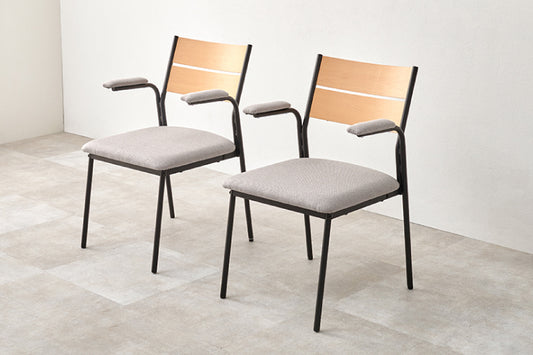 ダイニングチェア 2脚セット LC-3206-2S 幅50cm 奥行き53cm 高さ79cm 座面高さ43cm