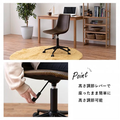 キャスター付き昇降チェア LC-4497 LC-4498 幅55cm 奥行き56cm 高さ78～91cm 座面高さ42～55cm