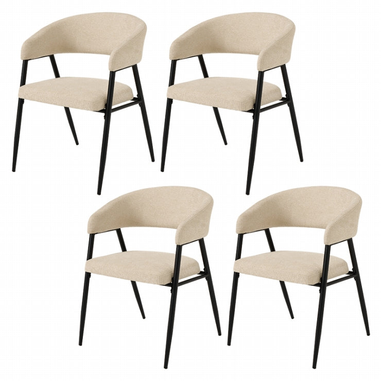 ダイニングチェア 4脚セット LC-4812-2-4S 幅53.5cm 奥行き54cm 高さ74.5cm 座面高さ43.5cm