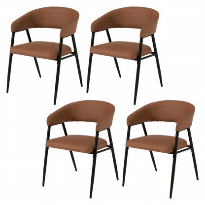 ダイニングチェア 4脚セット LC-4812-2-4S 幅53.5cm 奥行き54cm 高さ74.5cm 座面高さ43.5cm