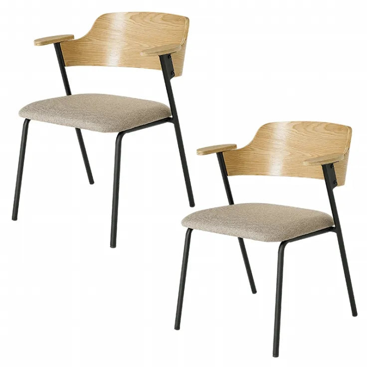 ダイニングチェア 2脚セット LC-4835-2S 幅56cm 奥行き57.5cm 高さ71cm 座面高さ43cm