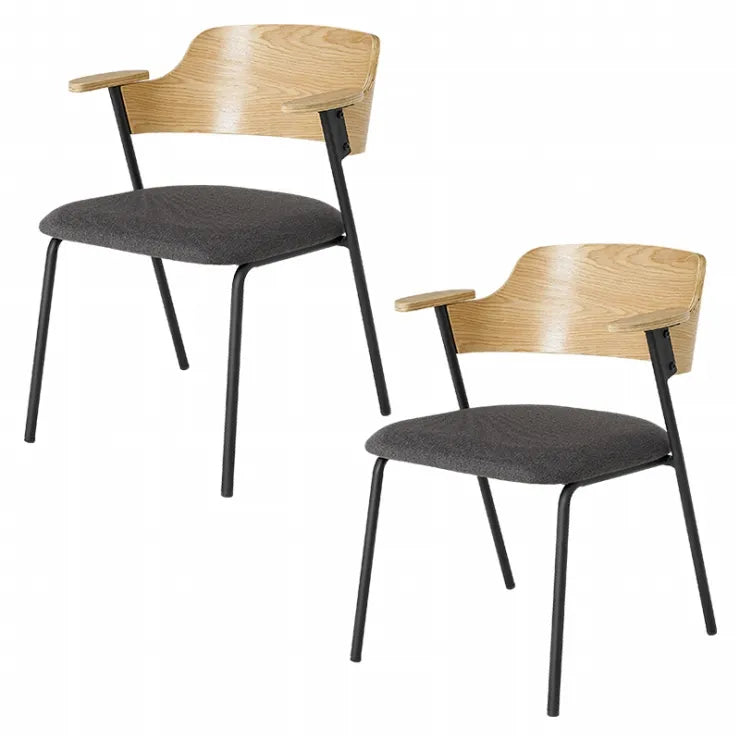 ダイニングチェア 2脚セット LC-4835-2S 幅56cm 奥行き57.5cm 高さ71cm 座面高さ43cm