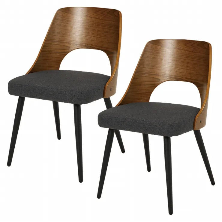 ダイニングチェア 2脚セット LC-4836-2S 幅48cm 奥行き53cm 高さ73cm 座面高さ43cm