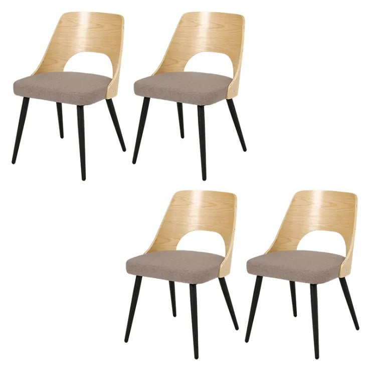 ダイニングチェア 4脚セット LC-4836-4S 幅48cm 奥行き53cm 高さ73cm 座面高さ43cm