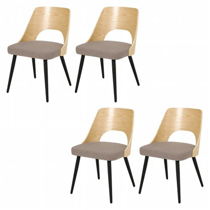 ダイニングチェア 4脚セット LC-4836-4S 幅48cm 奥行き53cm 高さ73cm 座面高さ43cm