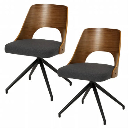 ダイニングチェア 2脚セット LC-4837-2S 幅64cm 奥行き64cm 高さ75.5cm 座面高さ43cm