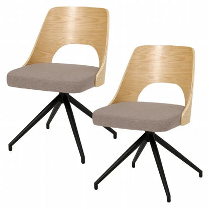 ダイニングチェア 2脚セット LC-4837-2S 幅64cm 奥行き64cm 高さ75.5cm 座面高さ43cm