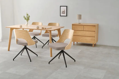 ダイニングチェア 4脚セット LC-4837-4S 幅64cm 奥行き64cm 高さ75.5cm 座面高さ43cm