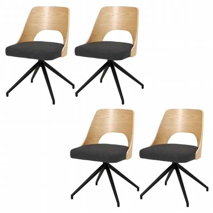ダイニングチェア 4脚セット LC-4837-4S 幅64cm 奥行き64cm 高さ75.5cm 座面高さ43cm