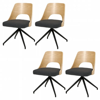 ダイニングチェア 4脚セット LC-4837-4S 幅64cm 奥行き64cm 高さ75.5cm 座面高さ43cm