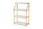 5-tier tension rack KTR-3156 Width 90cm Depth 24cm Height 187-264cm Height adjustable Rack Slim Wall storage Open rack Wall shelf Tension shelf Partition Ladder rack Slim wall Storage shelf Storage rack