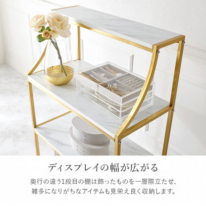 5-tier tension rack KTR-3156 Width 90cm Depth 24cm Height 187-264cm Height adjustable Rack Slim Wall storage Open rack Wall shelf Tension shelf Partition Ladder rack Slim wall Storage shelf Storage rack