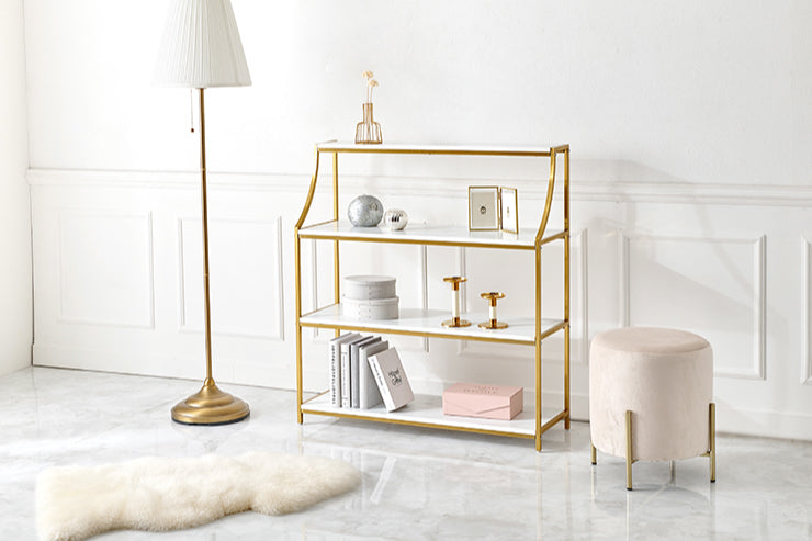 5-tier tension rack KTR-3156 Width 90cm Depth 24cm Height 187-264cm Height adjustable Rack Slim Wall storage Open rack Wall shelf Tension shelf Partition Ladder rack Slim wall Storage shelf Storage rack