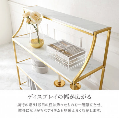 5-tier tension rack KTR-3156 Width 90cm Depth 24cm Height 187-264cm Height adjustable Rack Slim Wall storage Open rack Wall shelf Tension shelf Partition Ladder rack Slim wall Storage shelf Storage rack