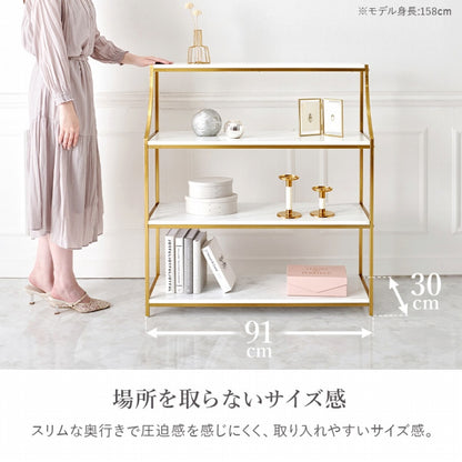 5-tier tension rack KTR-3156 Width 90cm Depth 24cm Height 187-264cm Height adjustable Rack Slim Wall storage Open rack Wall shelf Tension shelf Partition Ladder rack Slim wall Storage shelf Storage rack